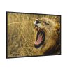 Lion Roar Wild Life Framed Canvas