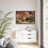 Lion South Africa Framed Canvas