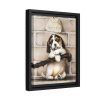 88290-1.jpg Puppy by L. Prang & Co Framed Canvas