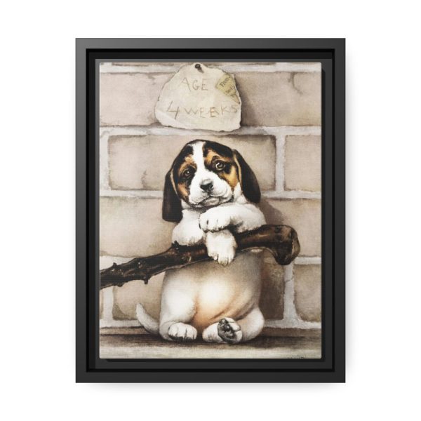 88290.jpg Puppy by L. Prang & Co Framed Canvas