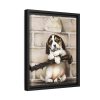 88291-1.jpg Puppy by L. Prang & Co Framed Canvas