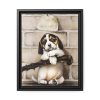 88291.jpg Puppy by L. Prang & Co Framed Canvas
