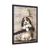 88294-1.jpg Puppy by L. Prang & Co Framed Canvas
