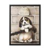 88294.jpg Puppy by L. Prang & Co Framed Canvas