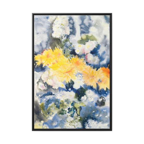 88299-1.jpg Yellow and Blue by Charles Demuth Framed Canvas