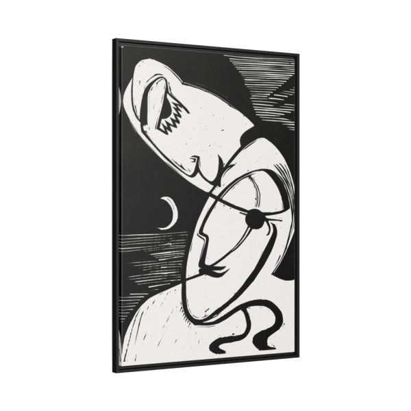 88299-100.jpg The Kiss by Ernst Ludwig Kirchner Framed Canvas