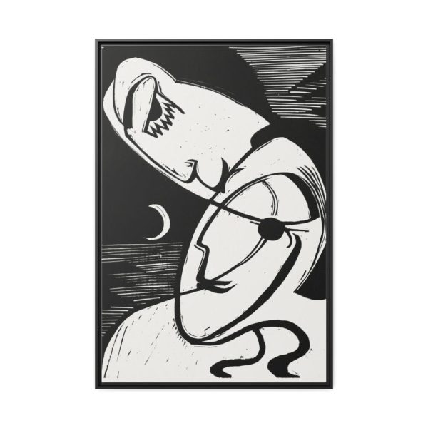 88299-101.jpg The Kiss by Ernst Ludwig Kirchner Framed Canvas