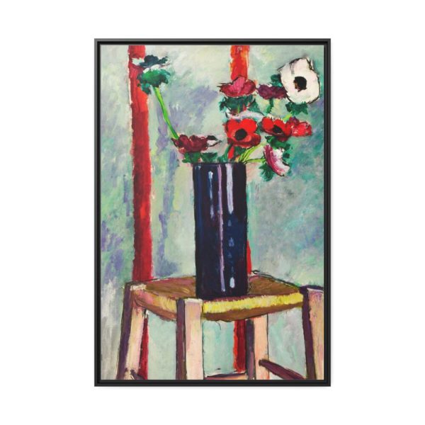 88299-106.jpg Anemones painting in high resolution by Henry Lyman Sayen Framed Canvas