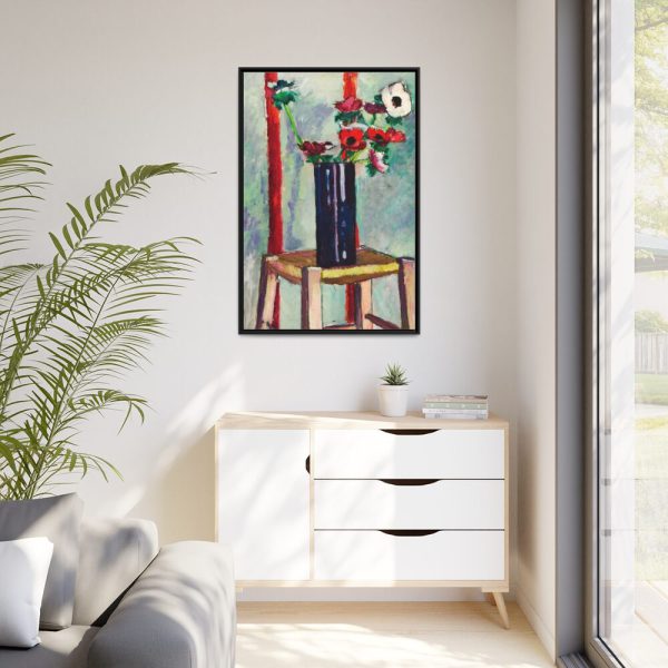 88299-108.jpg Anemones painting in high resolution by Henry Lyman Sayen Framed Canvas