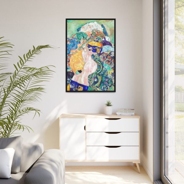 88299-118.jpg Baby (Cradle) by Gustav Klimt Framed Canvas