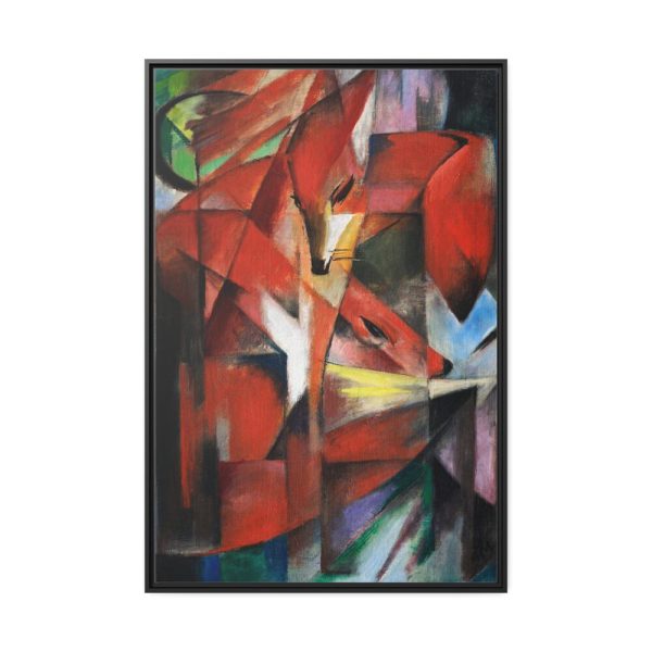 88299-136.jpg The Foxes by Franz Marc Framed Canvas
