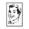 88299-171.jpg Man in Line Art Framed Canvas