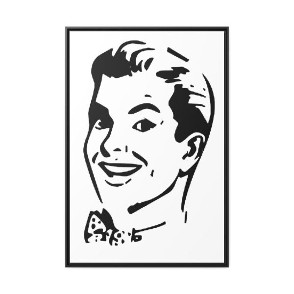 88299-171.jpg Man in Line Art Framed Canvas
