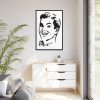 88299-173.jpg Man in Line Art Framed Canvas