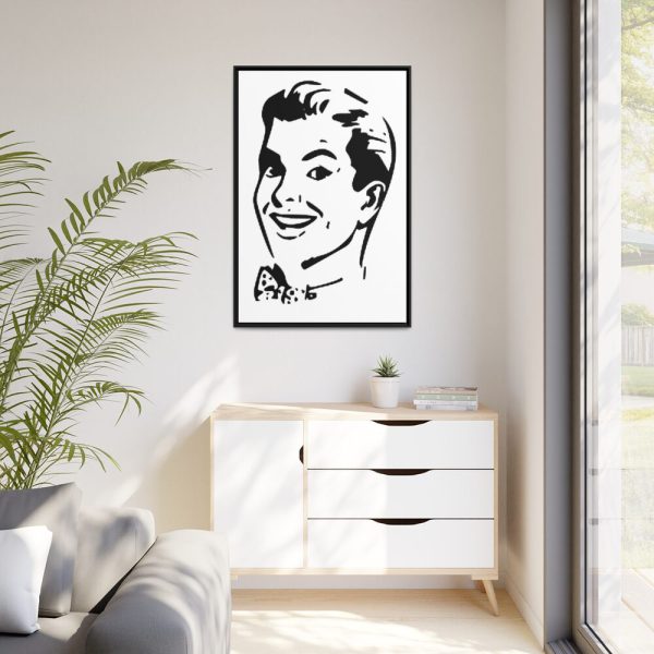 88299-173.jpg Man in Line Art Framed Canvas