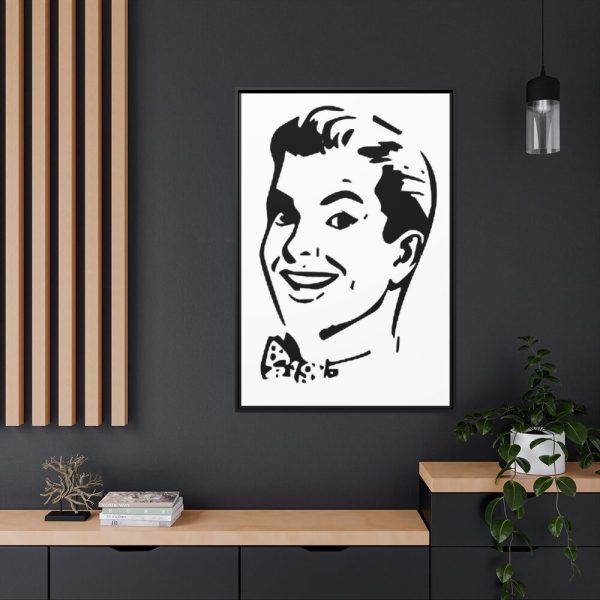 88299-174.jpg Man in Line Art Framed Canvas