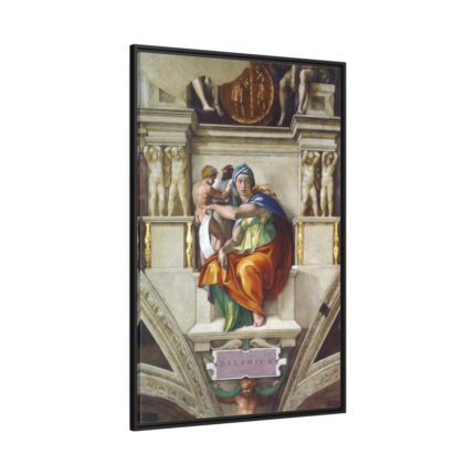 Delphic Sibyl by Michelangelo Buonarroti Framed Canvas