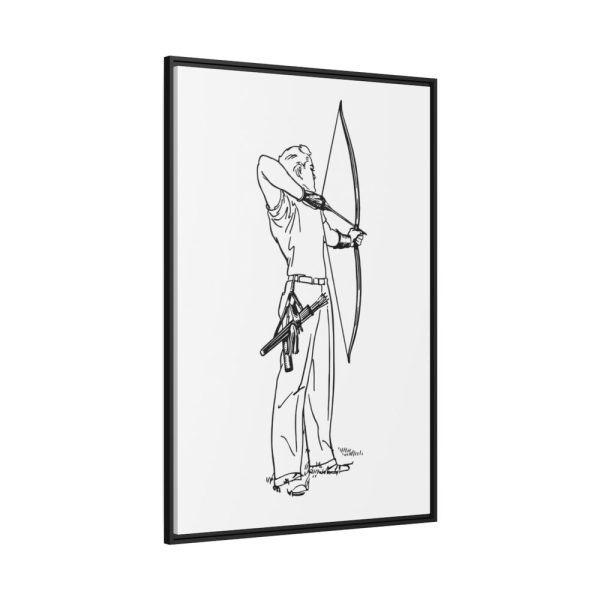 88299-180.jpg Male Archer Aiming Framed Canvas