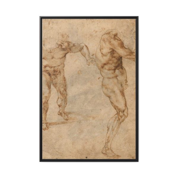 88299-191.jpg Two Nude by Michelangelo Buonarroti Framed Canvas