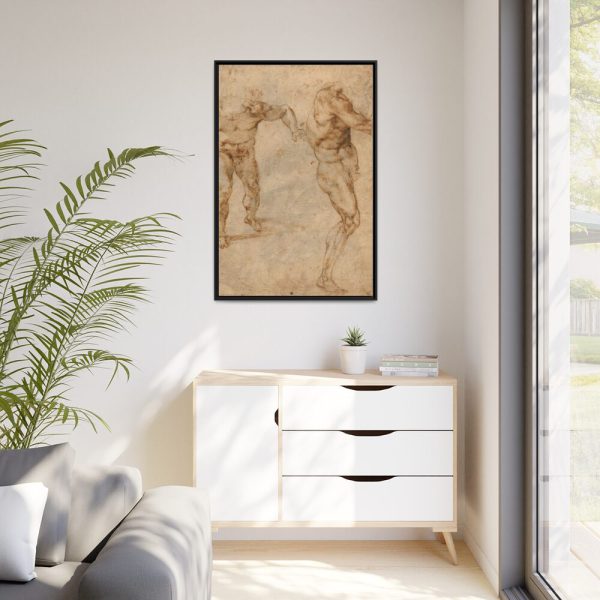 88299-193.jpg Two Nude by Michelangelo Buonarroti Framed Canvas