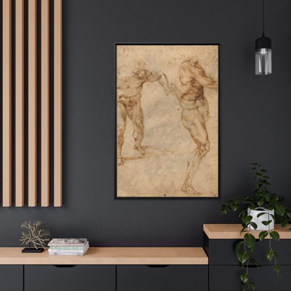 88299-194.jpg Two Nude by Michelangelo Buonarroti Framed Canvas