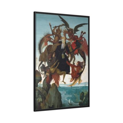 The Torment of Saint Anthony  by Michelangelo Buonarroti  Framed Canvas