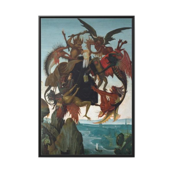 88299-196.jpg The Torment of Saint Anthony by Michelangelo Buonarroti Framed Canvas