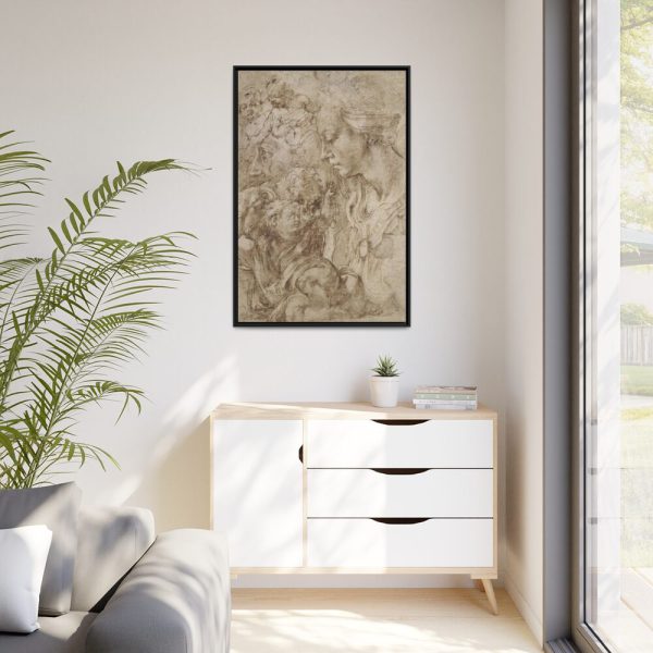 88299-203.jpg Studies for Holy Family by Michelangelo Buonarroti Framed Canvas