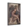 88299-205.jpg Ceiling fresco of creation in the Sistine Chapel, by Michelangelo Buoanorroti Framed Canvas