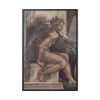 88299-206.jpg Ceiling fresco of creation in the Sistine Chapel, by Michelangelo Buoanorroti Framed Canvas