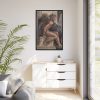 88299-208.jpg Ceiling fresco of creation in the Sistine Chapel, by Michelangelo Buoanorroti Framed Canvas