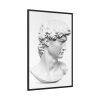88299-225.jpg David statue's head by Michelangelo Buonarroti Framed Canvas