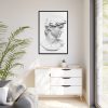 88299-228.jpg David statue's head by Michelangelo Buonarroti Framed Canvas