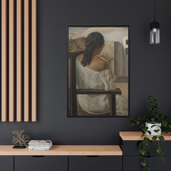 88299-249.jpg Girl from the Back by Salvador Dali Framed Canvas