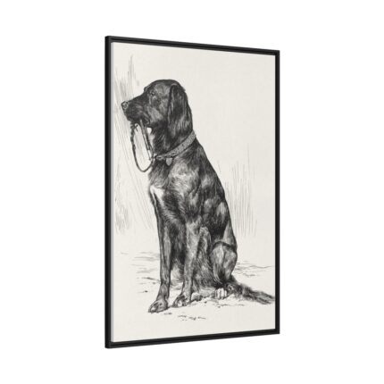 Aldrich's Dog by John Davis Hatch Framed Canvas
