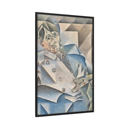 Portrait of Pablo Picasso by Huan Gris Framed Canvas