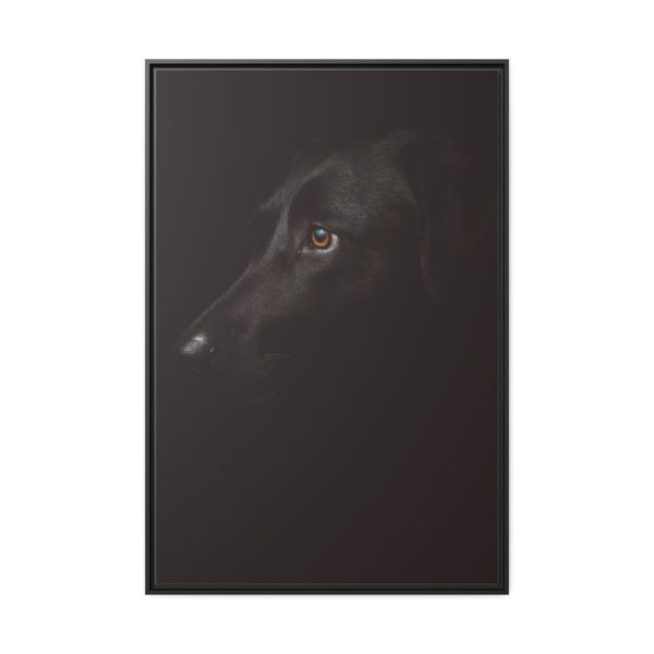 88299-261.jpg Black Labrador Retriever Dog Framed Canvas