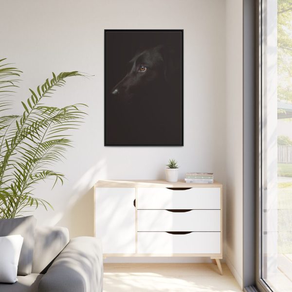 88299-263.jpg Black Labrador Retriever Dog Framed Canvas