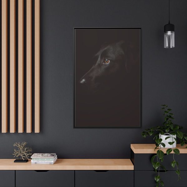88299-264.jpg Black Labrador Retriever Dog Framed Canvas