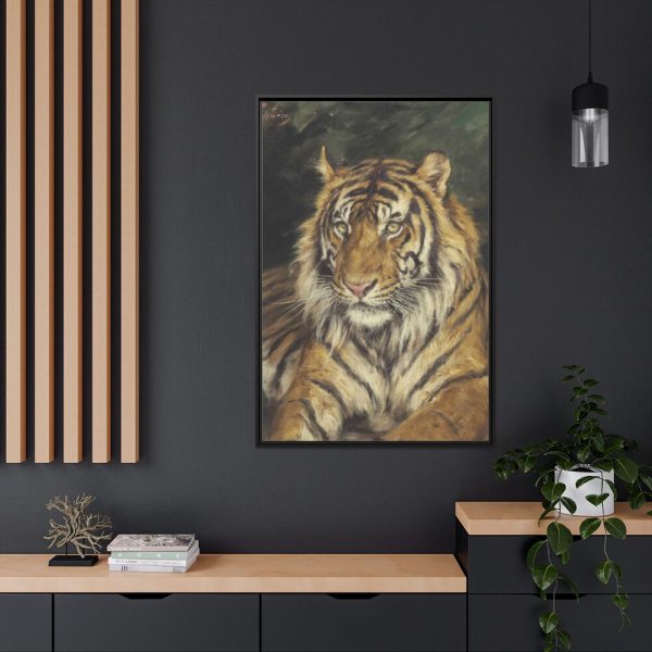 88299-269.jpg Tiger by Vastagh Géza Framed Canvas