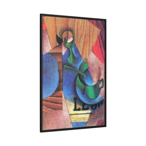 88299-270.jpg Glass, Cup and Newspaper by Huan Gris Framed Canvas