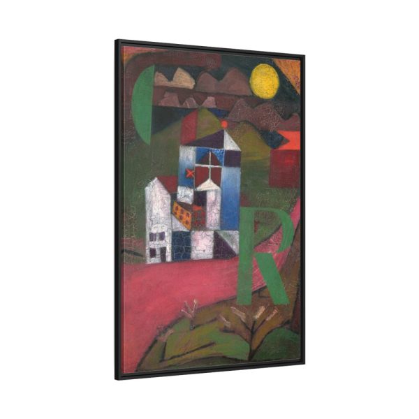 Villa R by by Paul Klee Framed Canvas