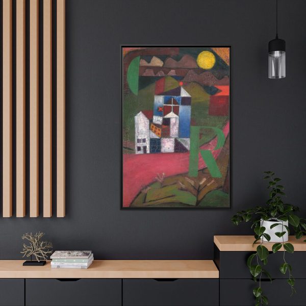 Villa R by by Paul Klee Framed Canvas
