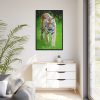 88299-313.jpg Grumpy Tiger Walking Framed Canvas