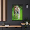 88299-314.jpg Grumpy Tiger Walking Framed Canvas