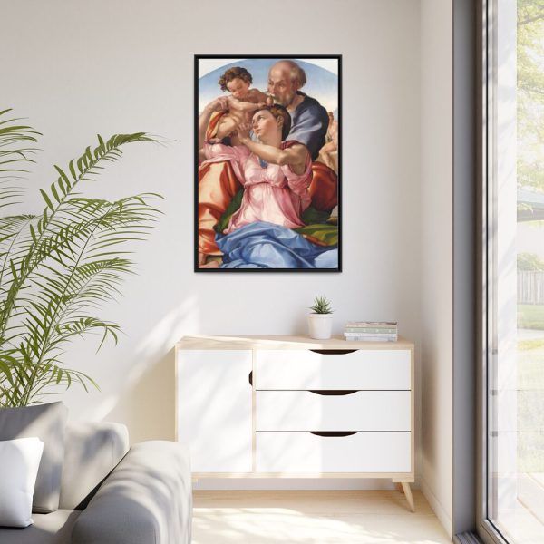 88299-323.jpg Doni Tondo by Michelangelo Buonarroti Framed Canvas
