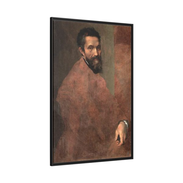 Portrait of Michelangelo Buonarroti Framed Canvas