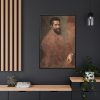 Portrait of Michelangelo Buonarroti Framed Canvas