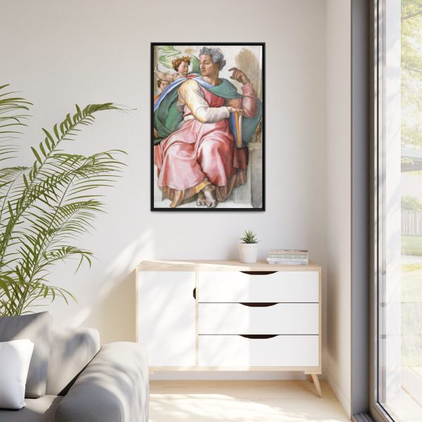 88299-338.jpg Isaiah by Michelangelo Buonarroti Framed Canvas