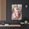 88299-339.jpg Isaiah by Michelangelo Buonarroti Framed Canvas